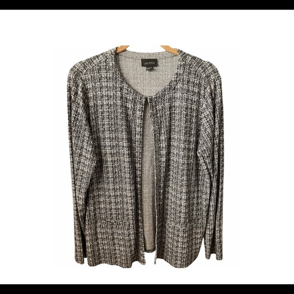J. JILL Black/Gray Cardigan Size S To Med - Picture 1 of 4